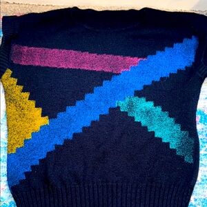 Abstract 1980s Sweater SZ MED